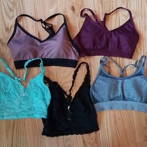 Victorias Secret Pink sports bras and bralettes